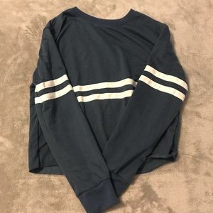Blue long sleeve top